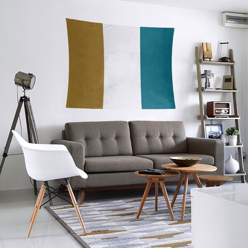 Tapisserie en polyester Jacksonville, H 27,5 po x l 37,5 po, Doré