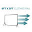 Heavy Duty Clothes Rail Home Garment Hanging Storage Stand Rack-110394325