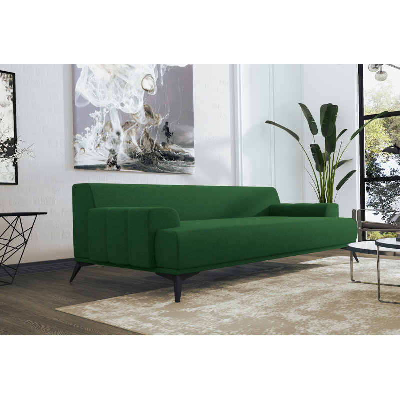 Waldo 2 Seater Loveseat, 77cm  H x 186" W x 95cm  D, Green