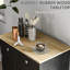 Buffet noir moderne patiné - comptoir en bois massif, 2 tiroirs, portes, tablette réglable pour l'organisation de la cuisine
