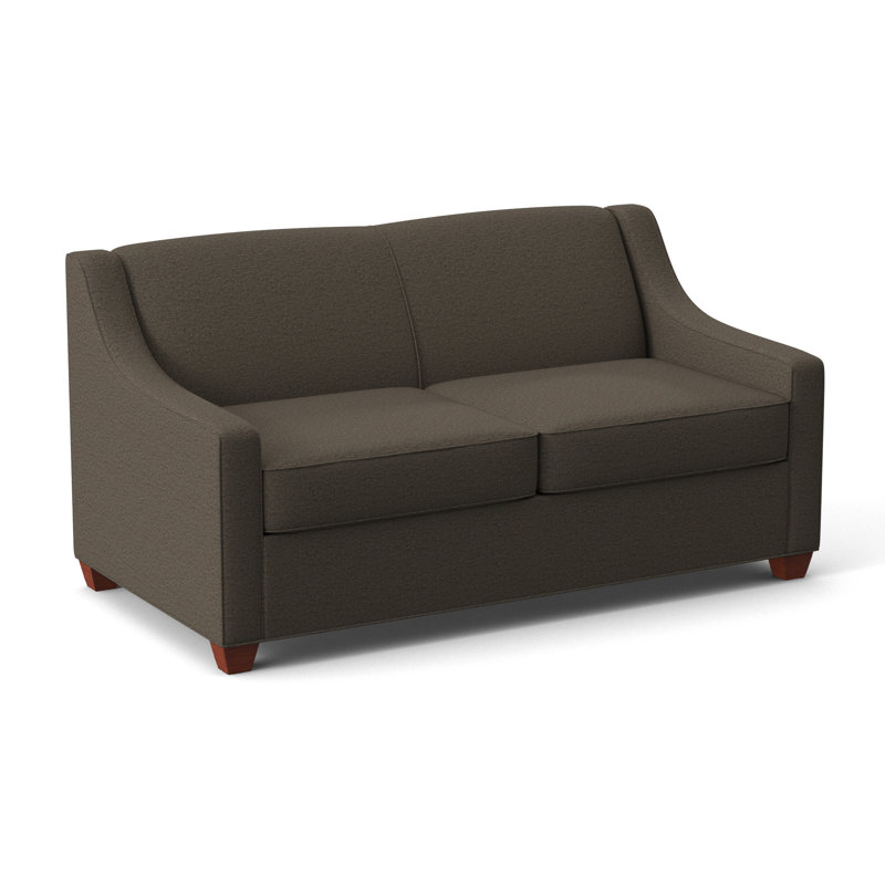 Phillips 68" Recessed Arm Sofa Bed with Reversible Cushions, BM Cherry, Innerspring, Elliot Caribou