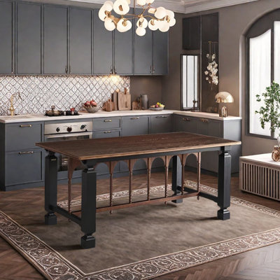 Retro Exquisite And Durable Rectangular Table