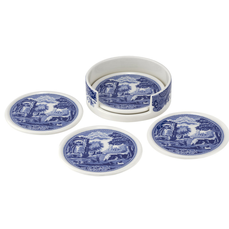Sous-verre en céramique italien Spode