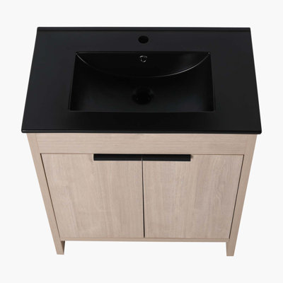 Autis 30'' Single Bathroom Vanity with Ceramic Top