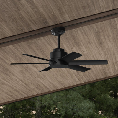 44" Kennicott 6 - Blade Outdoor Standard Ceiling Fan with Wall Control