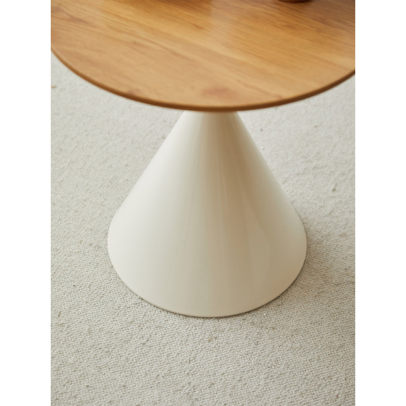 TABLE RONDE BLANC + BOIS