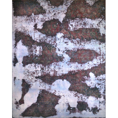 One-of-a-Kind 7'9" X 10'3 New Age Wool Area Rug in Lavender