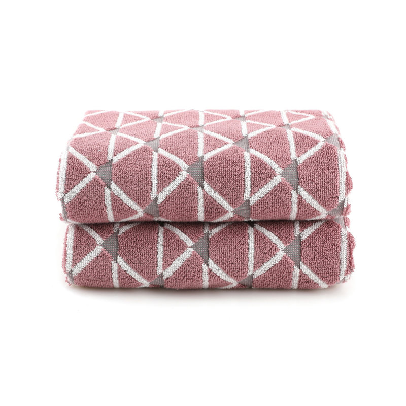 Ensemble de serviettes luxueuses en micro-coton (2 pièces), couleur rose, 19,7 x 35,4 pouces | Super absorbant 550 g / m² | Lavable à la machine à 104 ° F | Parfait pour la salle de bain ou le spa, doux et durable pour un confort de tous les jours