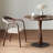 Brown Black Round Solid Wood Dining table-1403968260