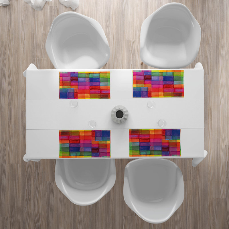 Polyester Abstract Rectangle Placemat