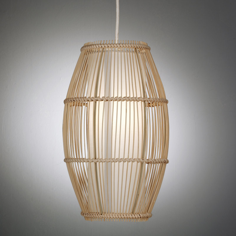 Hattie 32cm H Oval Pendant Shade ( Uno ) in Natural