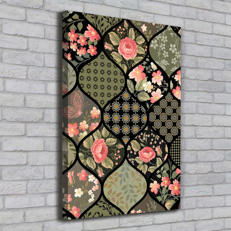 Floral Pattern - Wrapped Canvas Print