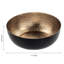 Bol à fruits en métal martelé de 8 po de style Art déco avec intérieur en cuivre, plat à bonbons décoratif et plateau de rangement pour clés et accessoires