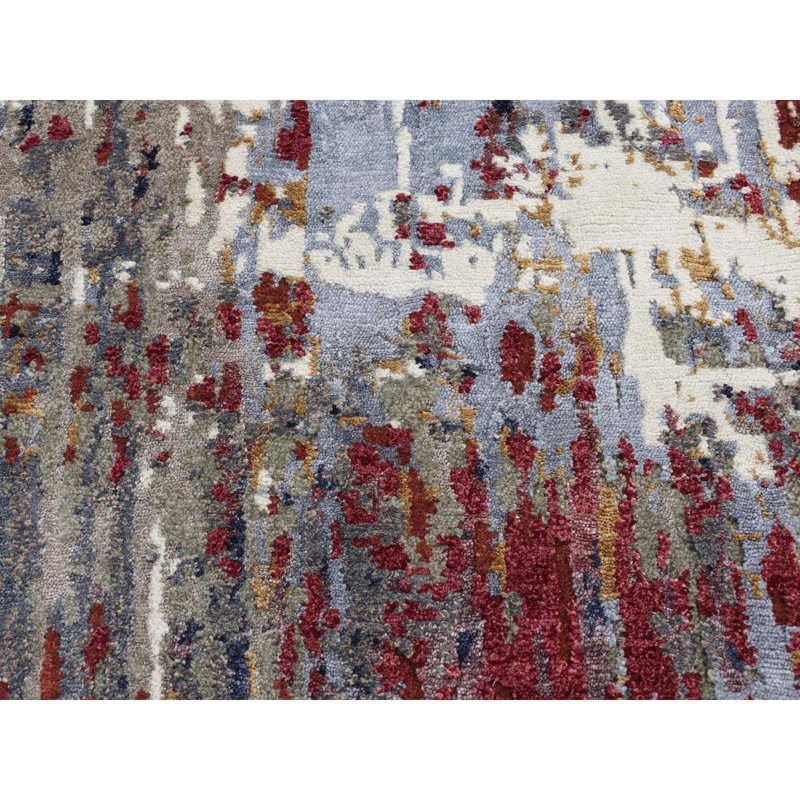 Tapis rouge / gris unique 2 pi x 3 pi Jespersen