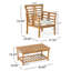 2 CHAISES CLUB CAYDON + TABLE