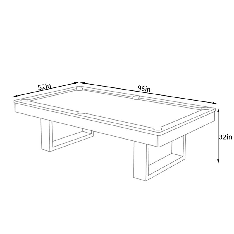 IQOWEL Multi Game Pool Table, 8 ft