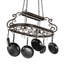 Neo 2 Light Handcrafted Hanging Pot Rack