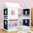 Frame House Bed With Tent And Ladder-477862982-477862976