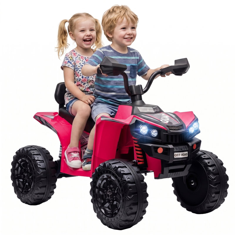 HOMCOM Battery Powered Ride On Toy, Pink