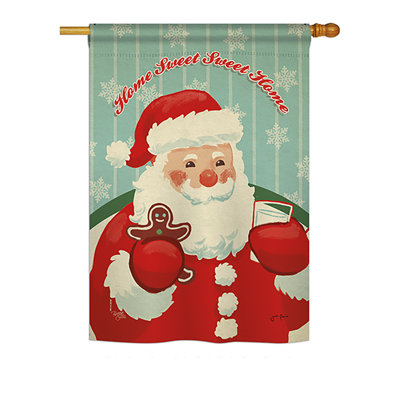 Double Sided 40 in. H x 28 in. W Polyester Christmas House Flag