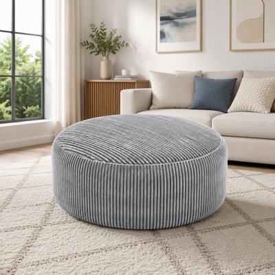 Fauteuil surdimensionné surdimensionné, fauteuil à billes de 6 pi, rembourrage en mousse à mémoire de forme, fauteuil à billes pour adultes et adolescents, canapé moelleux avec housse en tissu doux