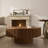 Teajah Fluted Round Handcrafted Coffee Table-2093378322-2081568783