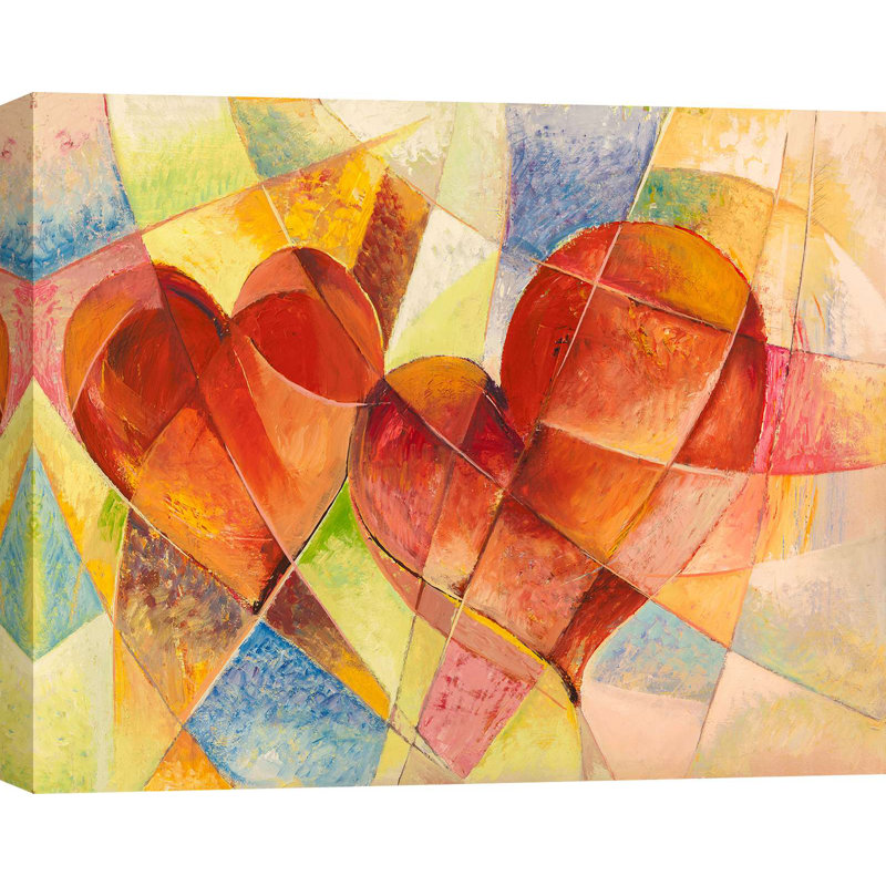 Wrapped Canvas Print: Luigi Florio, Two Hearts, 60cm H x 80cm W