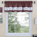 Assel Geometric Tailored 58'' W Window Valance