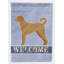 Labradoodle en polyester brun clair 2 côtés 40 x 28 po drapeau maison