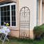  Metal Trellis 82.7" H X 26.7" W Tall Powder-coated Black Garden Trellis