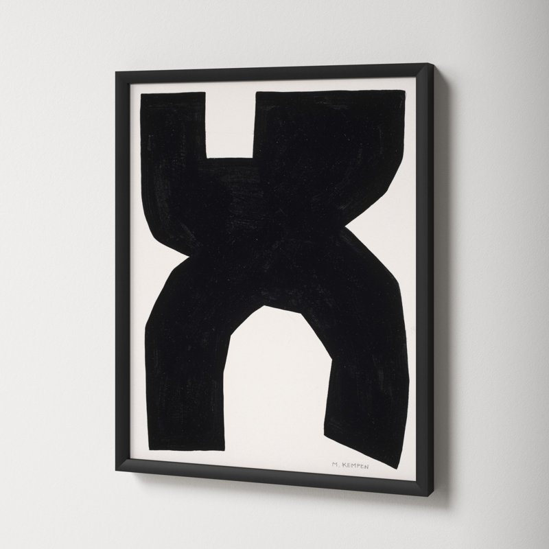 Module On White 1 by Michael Kempen, 25" H x 20" W x 1.25" D, Black