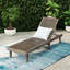 Chaise longue inclinable en acacia 78,75 po Cadain-171626698
