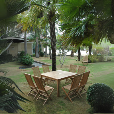 Ensemble repas 9 pièces en teck Buntingford