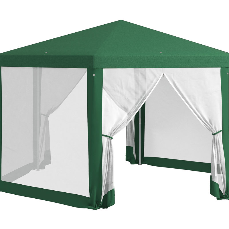 Tente extérieure 13 pi x 11 pi avec structure et parois latérales en acier robuste, pour auvent de camping