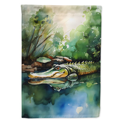 Drapeau de maison d'alligator