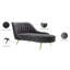 Chaise longue en velours Margo-1182622603
