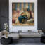 "Un homme en costume oriental fumant sur un canapé" par Eugène Delacroix - Art mural sur toile tendue avec châssis-300353898
