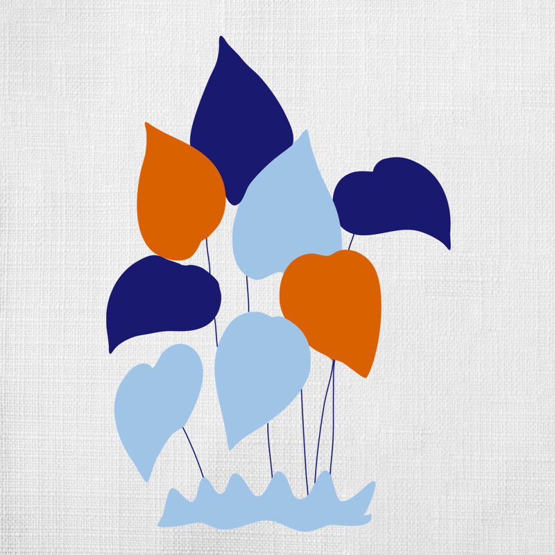 Nautical Sea Life_101 - Coussin décoratif en polyester, H 14 po x l 14 po