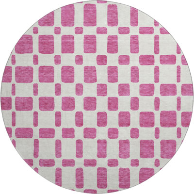 Premium Machine Washable Prisco Blush Rug