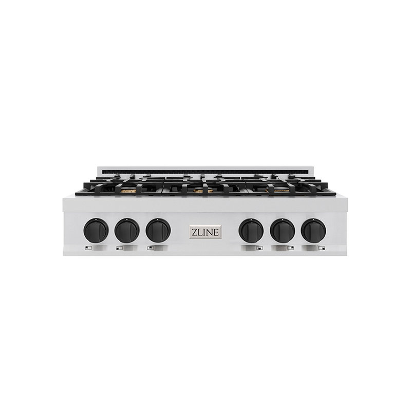 Autograph Edition 36" Gas Cooktop with 6 Burners, Matte Black