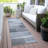 Machine Washable Indoor/Outdoor Xhevrie Denim Rug-112027943
