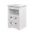 Modern Nightstand With 2 Drawers And Pull Out Tray, Side Table With Open Shelf, End Table For Bedroom, Living Room, White-116488076