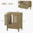 23.6" Single Bathroom Vanity Base Only in Natural