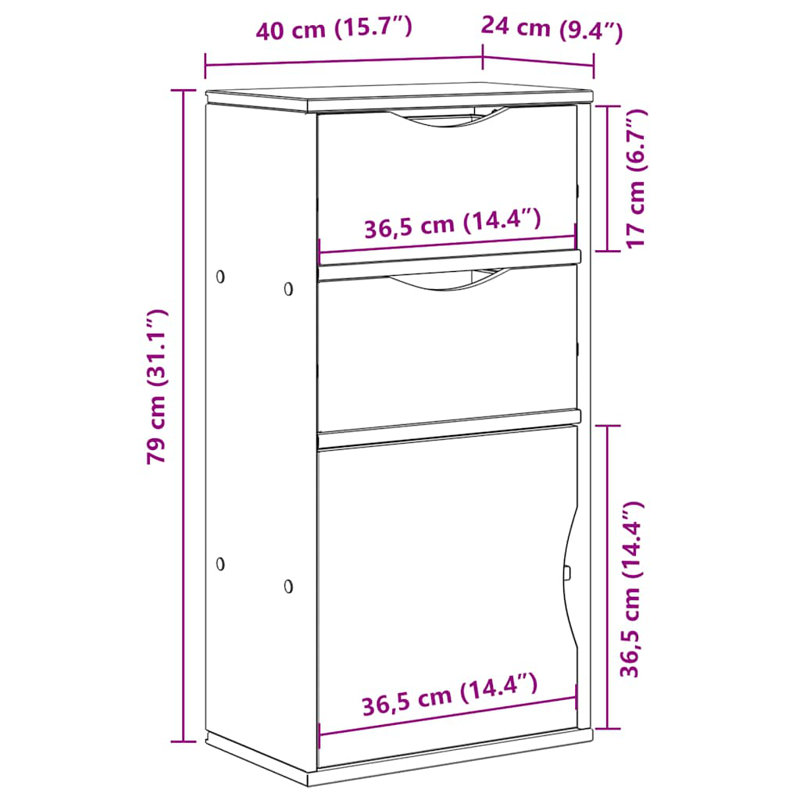 Suniti Rectangle Accent Cabinet, Brown
