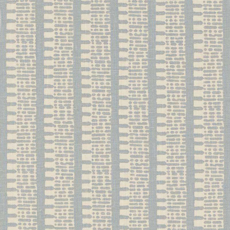 Schumacher x Veere Grenney Kiosk Fabric, Orpington Blue