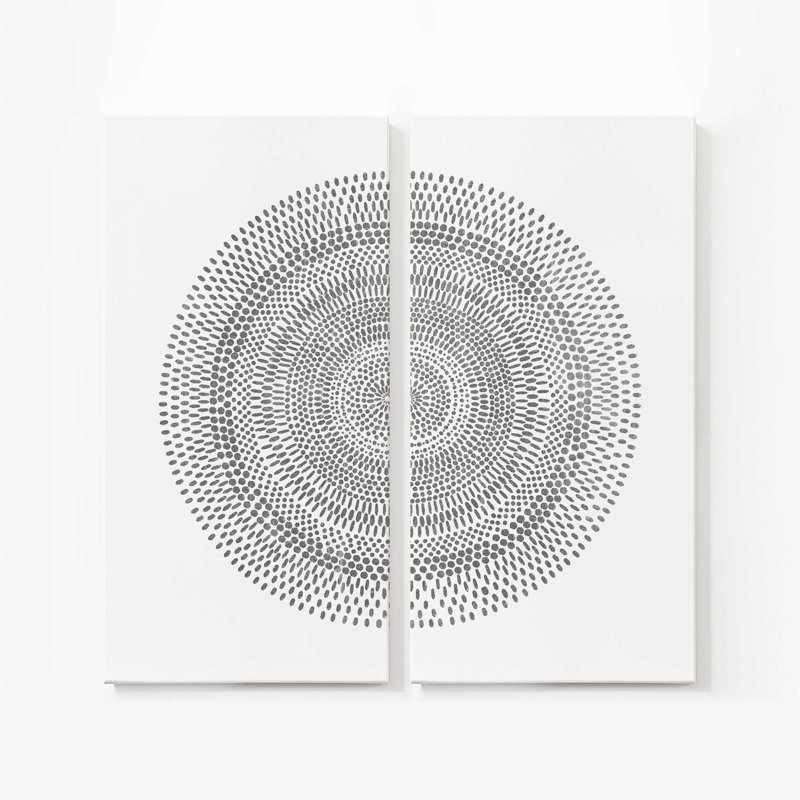 Vision bohémienne | Impression sur toile 2 panneaux | Combiné, H 60 po x l 60 po
