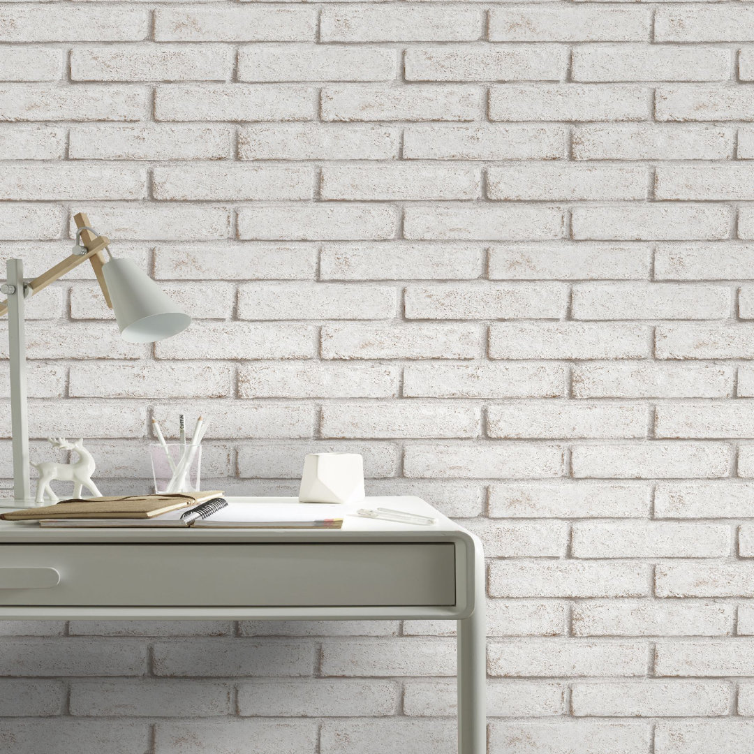 10m x 52cm Brick Wallpaper Roll