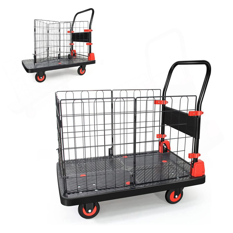 Chariot de camion pliable à poussoir, 660 lb Capacité de poids