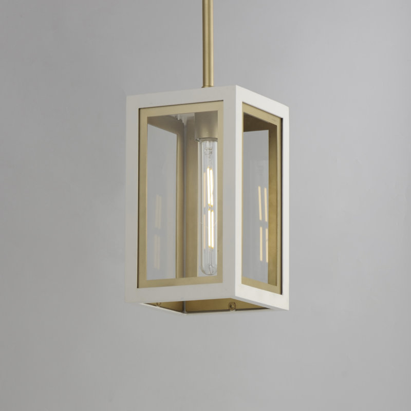 Outdoor Pendant, White/Gold