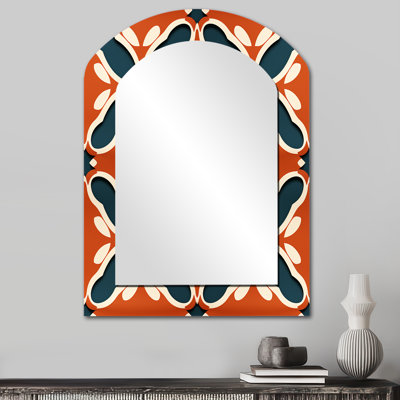 Terra Cotta Trellis Charm - miroir mural Paisley Arch